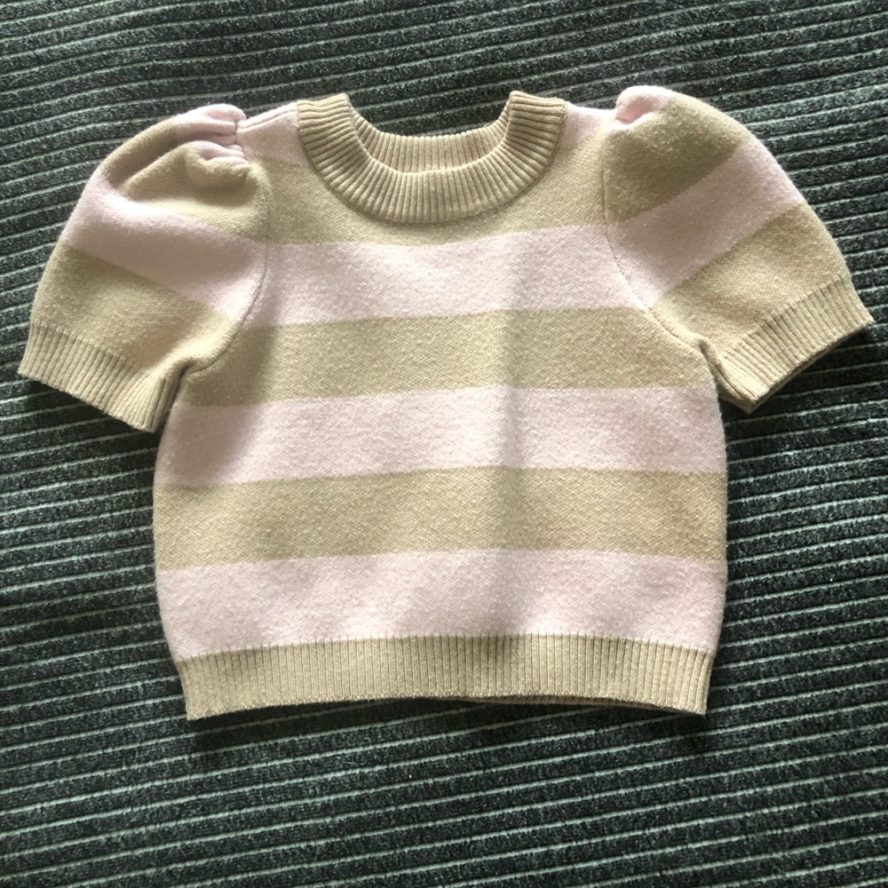 Grayson Mini Striped Puff Sleeve Sweater